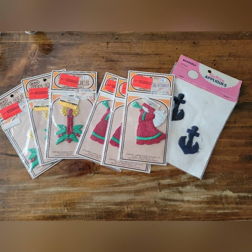 7 Vintage Patches from "Zellers" #nostalgia
